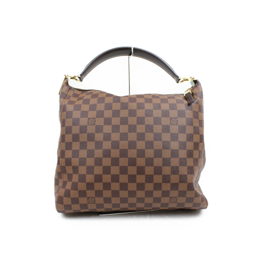 Louis Vuitton Portobello Handbag Damier Ebene Brown
